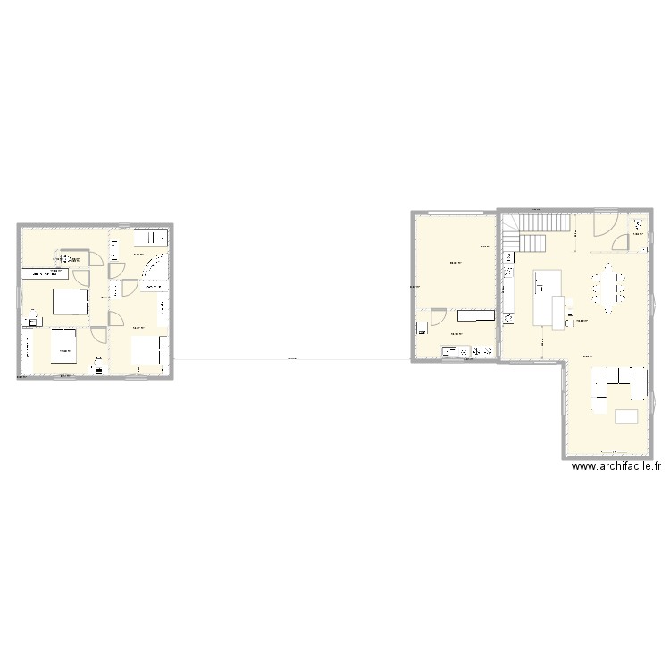 plan Maison Meuble coté . Plan de 0 pièce et 0 m2