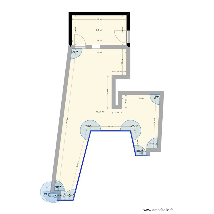 boutique. Plan de 0 pièce et 0 m2