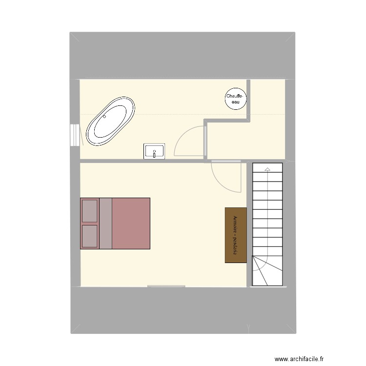 Clos Lot 1 Etage avec présentation meublée. Plan de 0 pièce et 0 m2