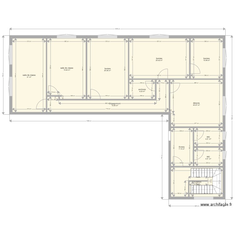 ATHIS 117 Fcois Mitt N7 EXISTANT CELULLE SEULE. Plan de 0 pièce et 0 m2