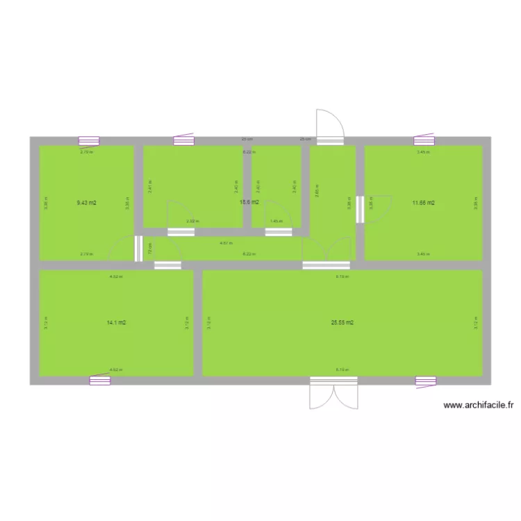 maison nathalie . Plan de 