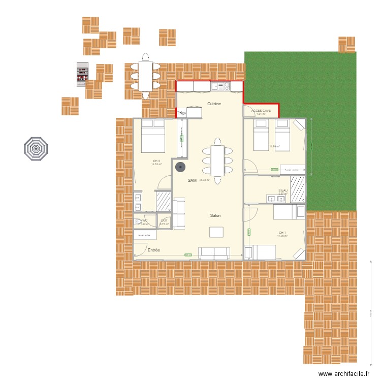 MARINIERE PROJET. Plan de 0 pièce et 0 m2