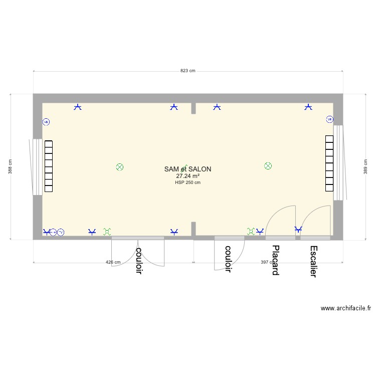 Maison Emanuel Salon et SAM. Plan de 0 pièce et 0 m2