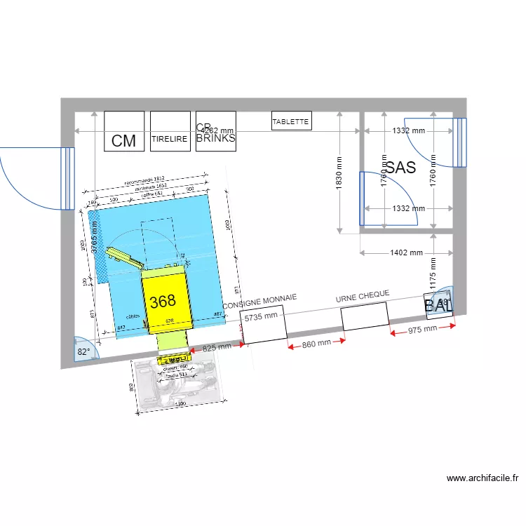 PLAN DE MASSE EXISTANT BEAUCAIRE 368. Plan de 