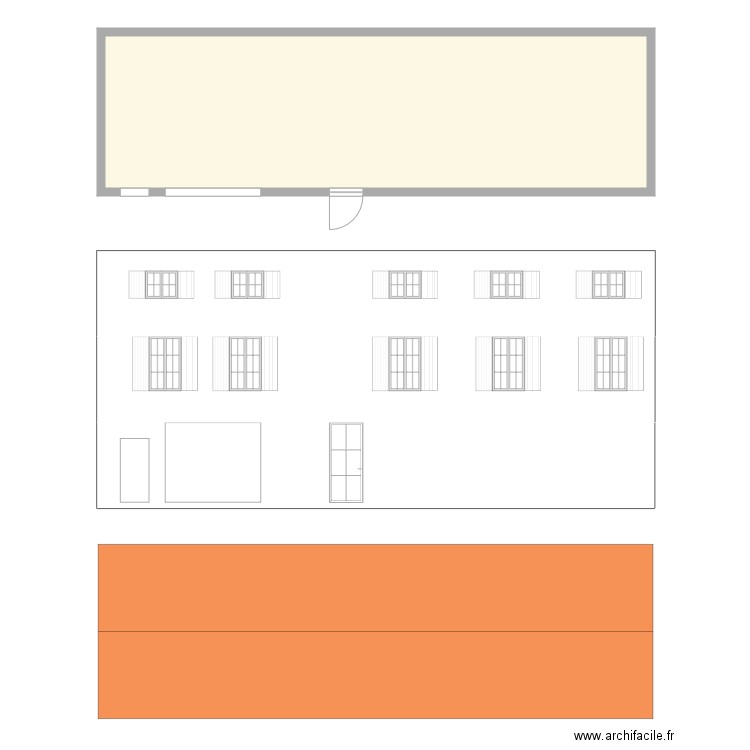 PLAN DE FACADE BIS. Plan de 0 pièce et 0 m2