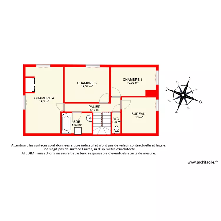 BI 7935 ETAGE . Plan de 