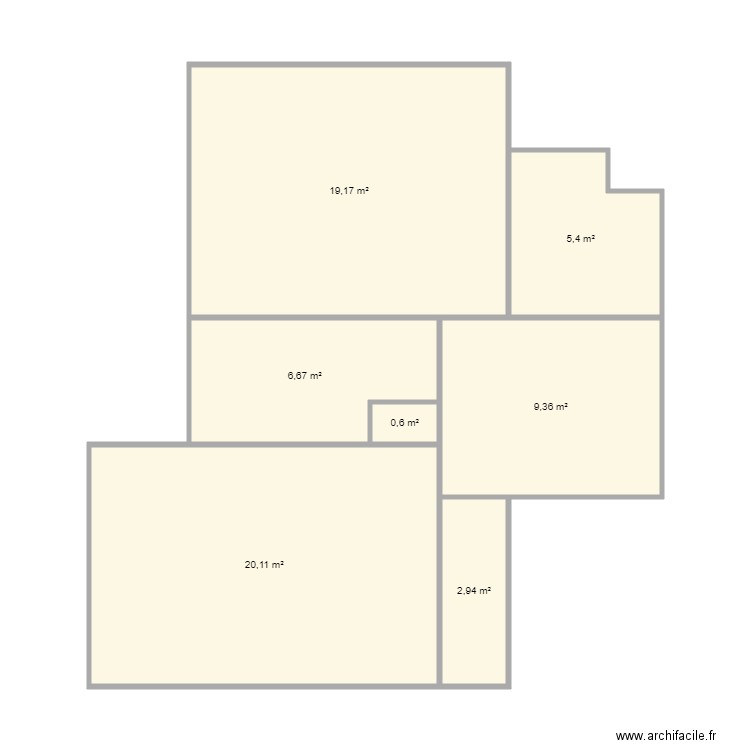 Paolo e Lucy BALLERANI Capitol. Plan de 7 pièces et 64 m2