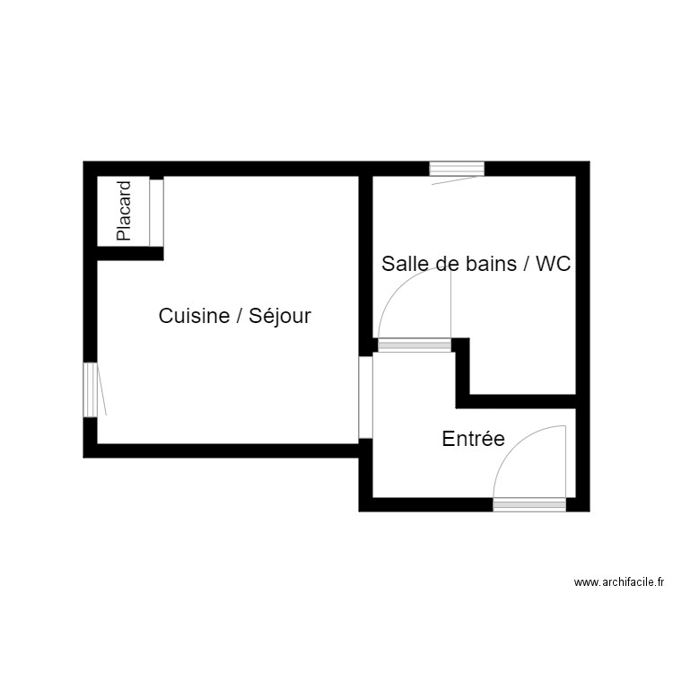 BRIANTAIS rennes. Plan de 4 pièces et 16 m2