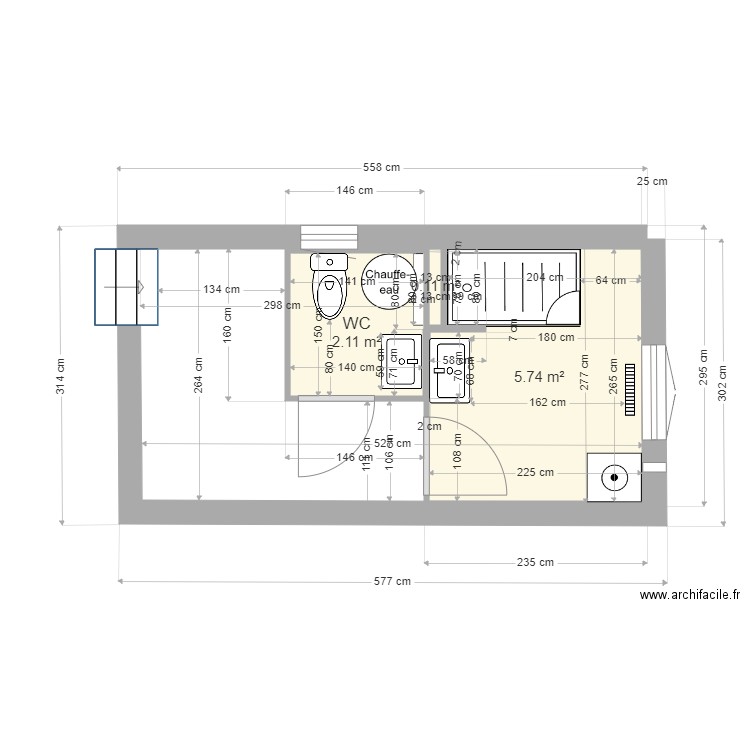 SdB Nadège BUGAREL V4. Plan de 0 pièce et 0 m2