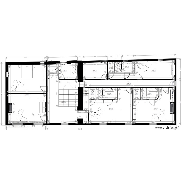 étage. Plan de 0 pièce et 0 m2