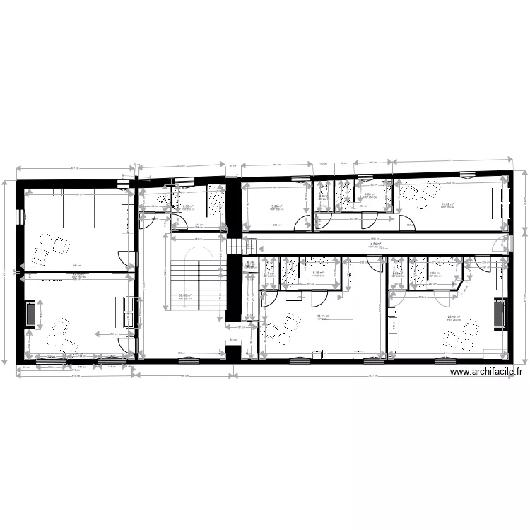 &eacute;tage. Plan de 