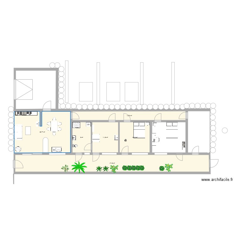 Earthship Ravenel. Plan de 0 pièce et 0 m2