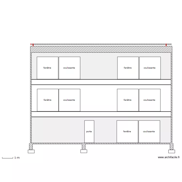 FACADE SUD - new - sans cotations. Plan de FACADE SUD - new - sans cotations. Plan de