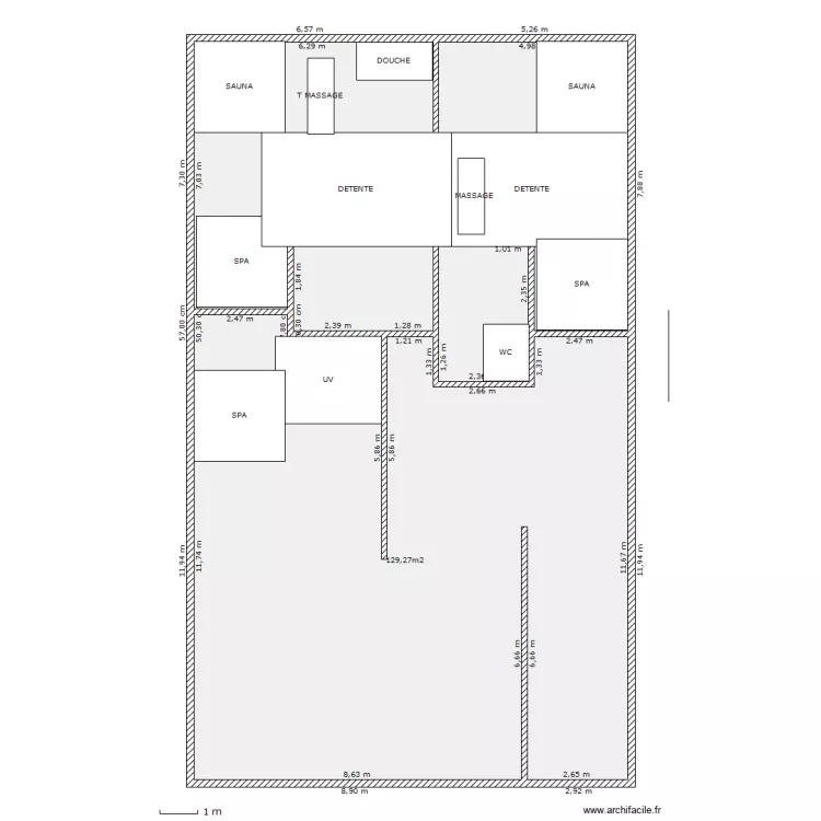 spa vide. Plan de 