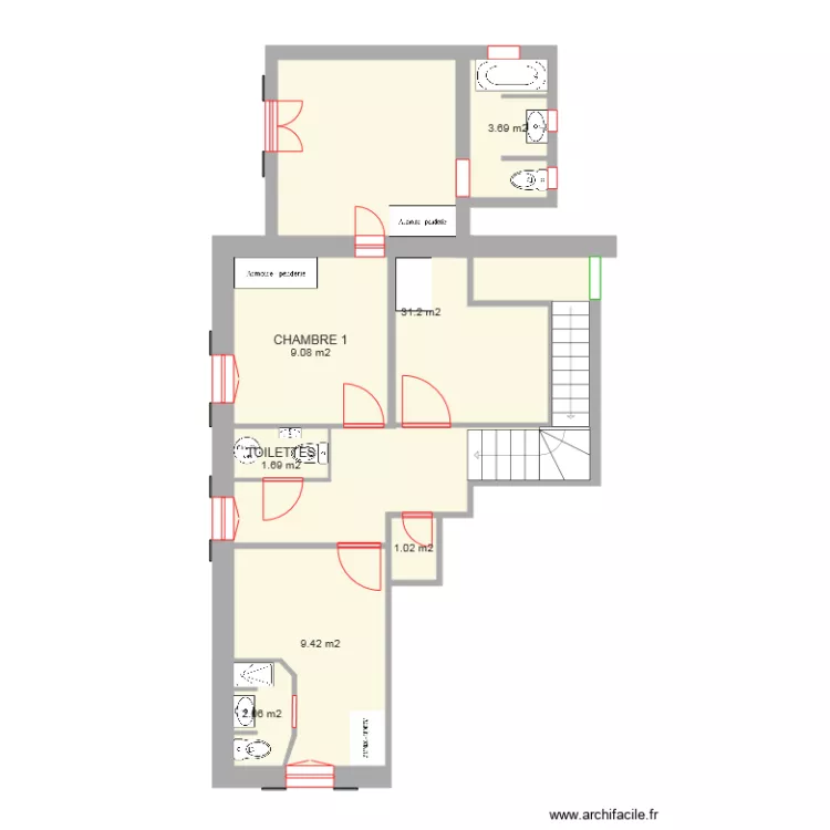 ETAGE C. Plan de 