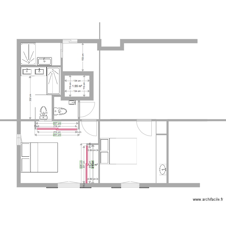 REZ DE CHAUSSE 1 2. Plan de 0 pièce et 0 m2