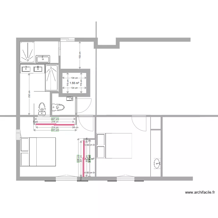 REZ DE CHAUSSE 1 2. Plan de 