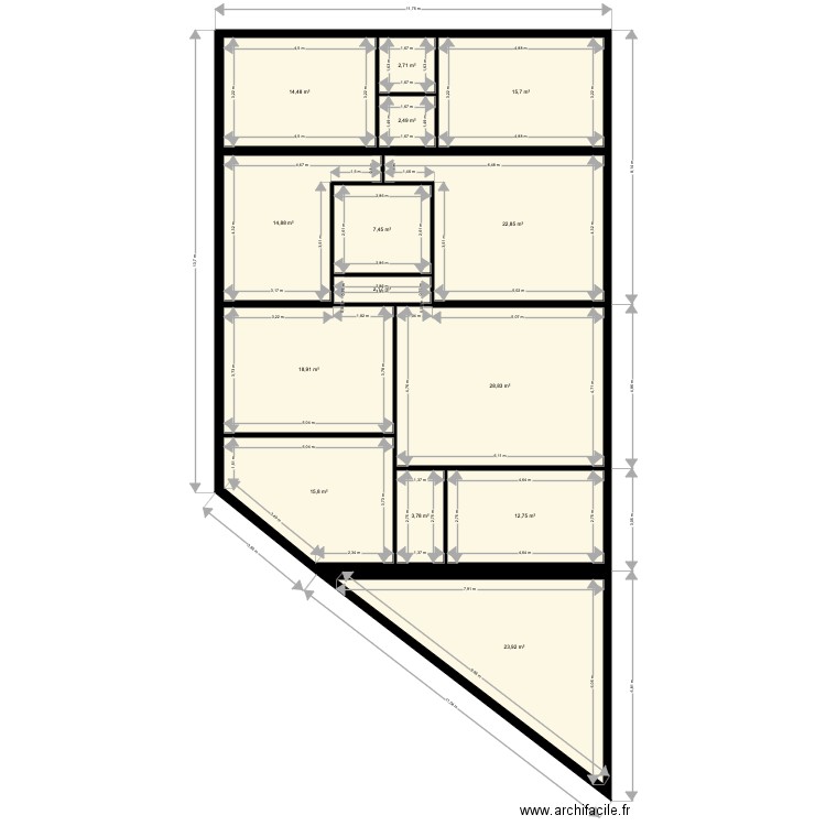 R1 Foch modifié. Plan de 0 pièce et 0 m2