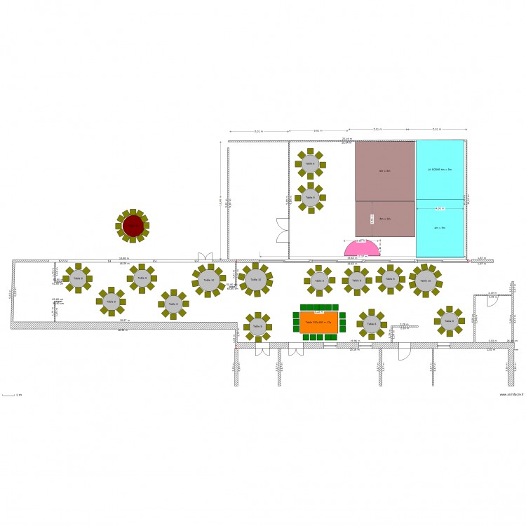 Salle127 - V2. Plan de 0 pièce et 0 m2