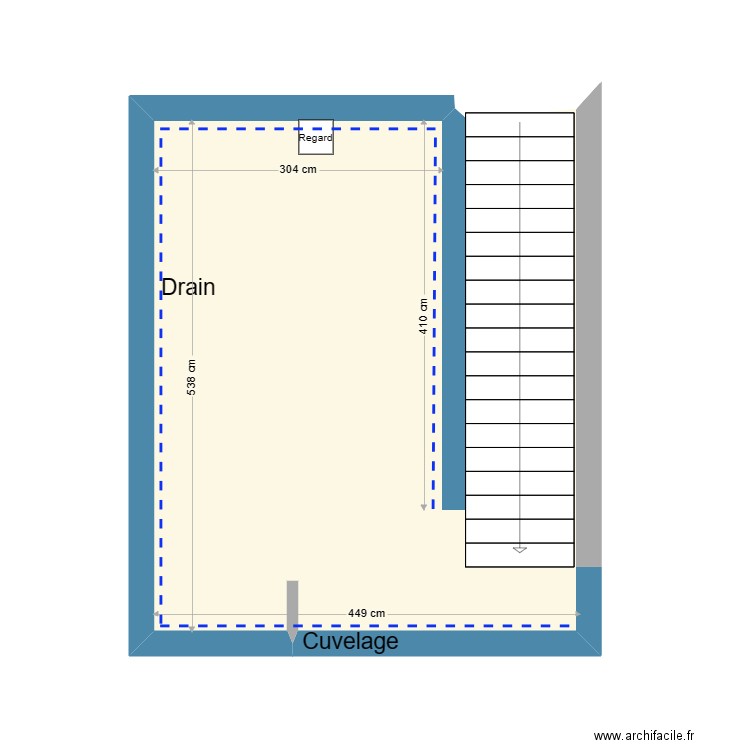 Plan M Lerat. Plan de 1 pièce et 23 m2