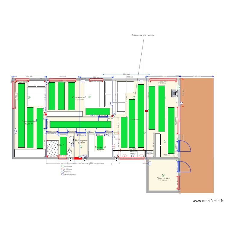 75 4 Troick TP. Plan de 0 pièce et 0 m2