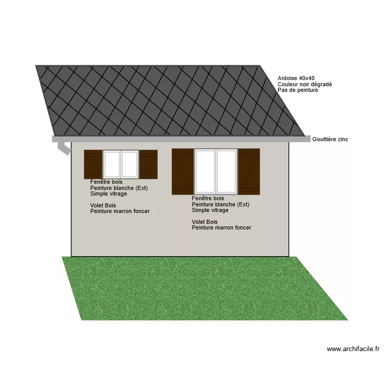 PLAN FACADE - AVANT TX - 5. Plan de 