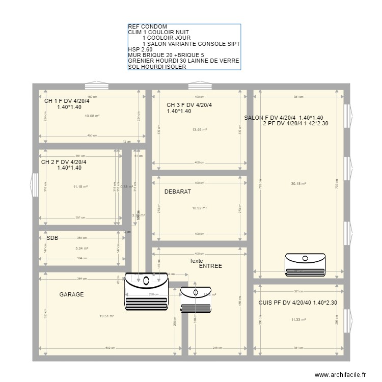 CONDON. Plan de 0 pièce et 0 m2