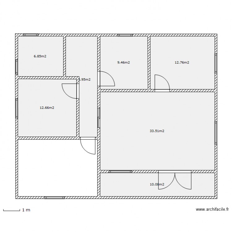 Maison 1. Plan de 0 pièce et 0 m2