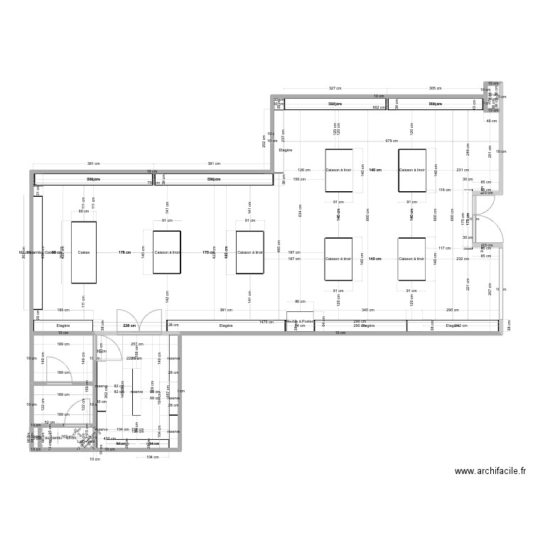 PA SoOuest. Plan de 6 pièces et 104 m2