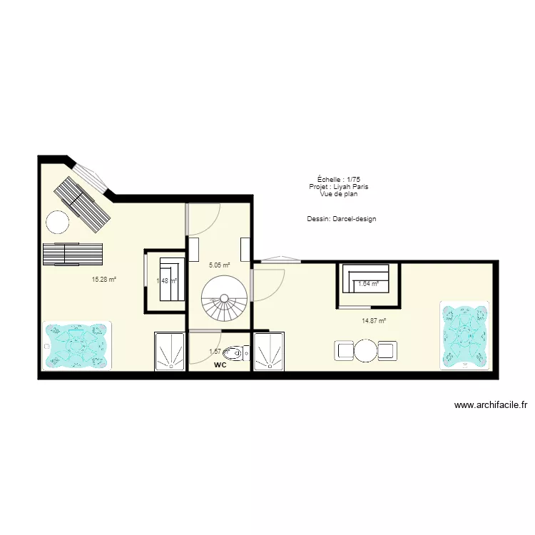  Espace d&eacute;tente agencement 01. Plan de 