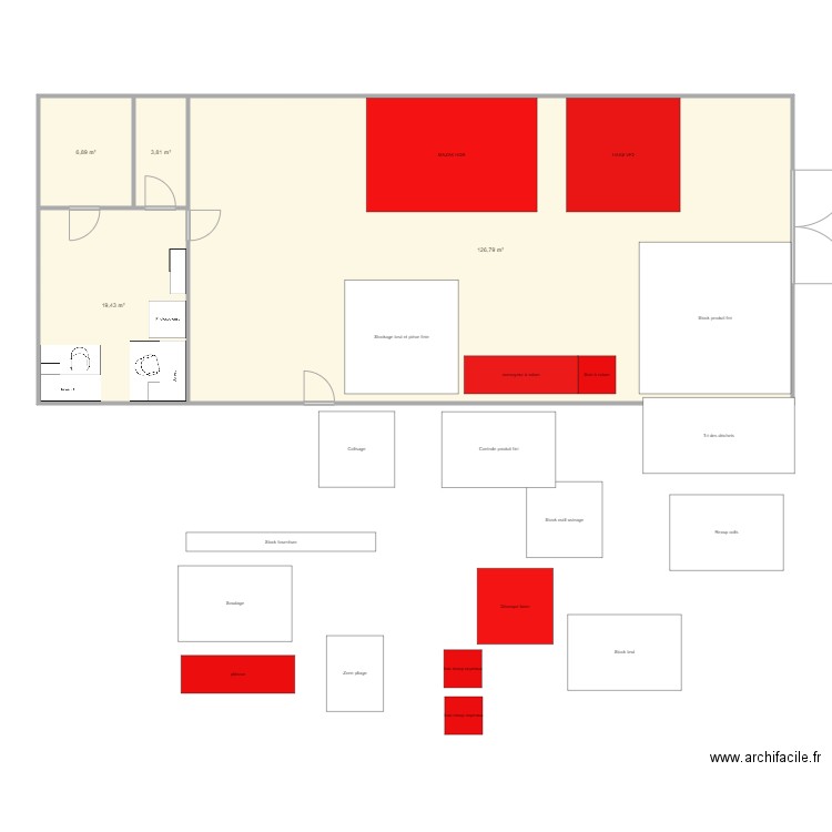 Atelier. Plan de 0 pièce et 0 m2