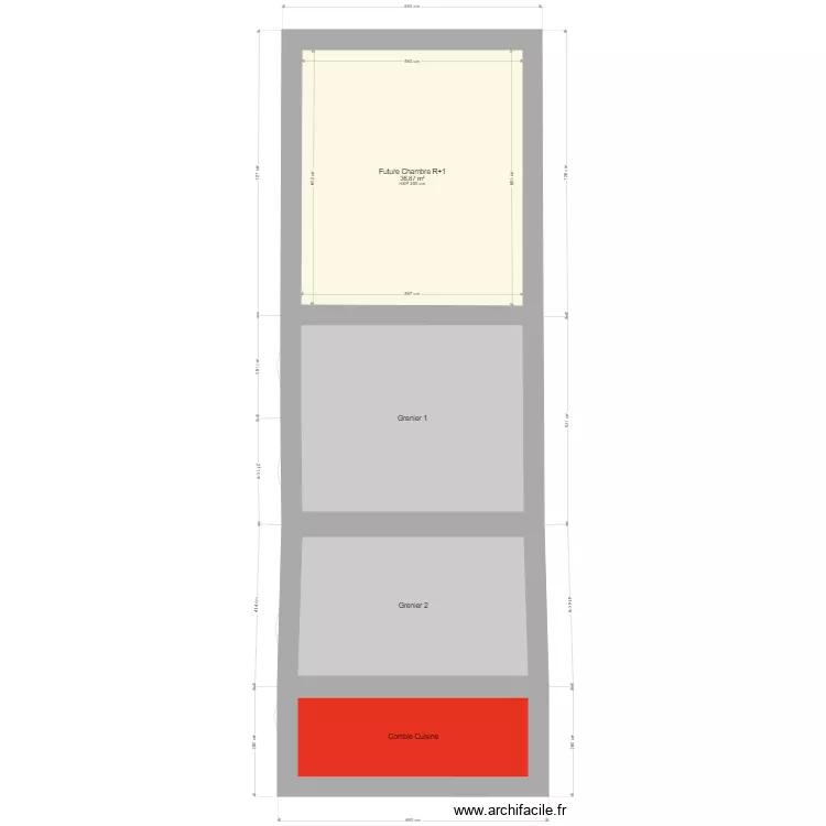 JULIEN LE POINCONNET LONGERE. Plan de 