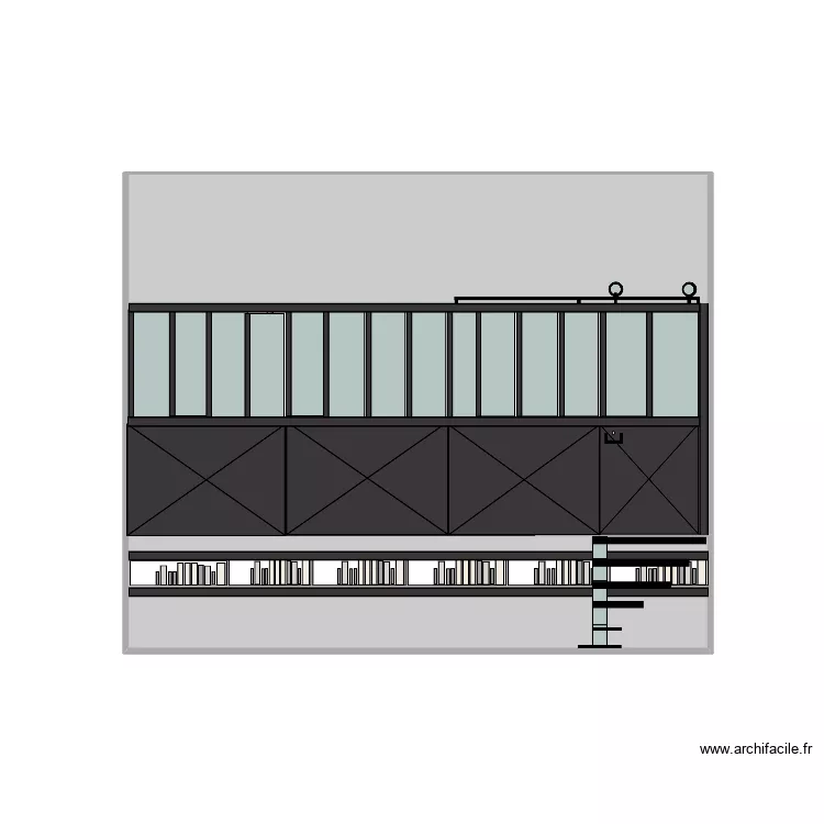 verri&egrave;re. Plan de 