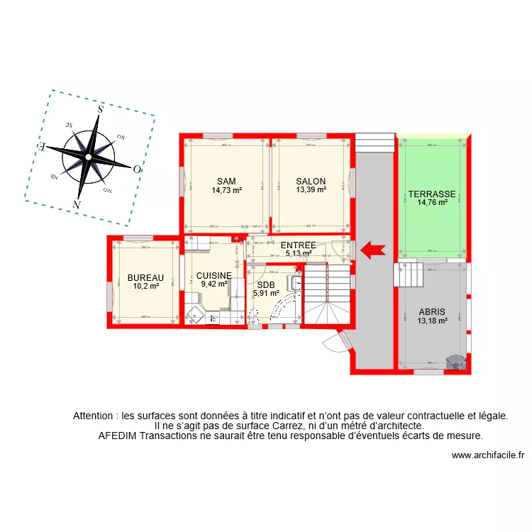 BI 7931 RDC PASCAL. Plan de 