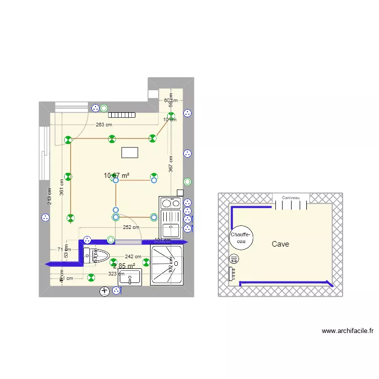 Appartement. Plan de Appartement. Plan de