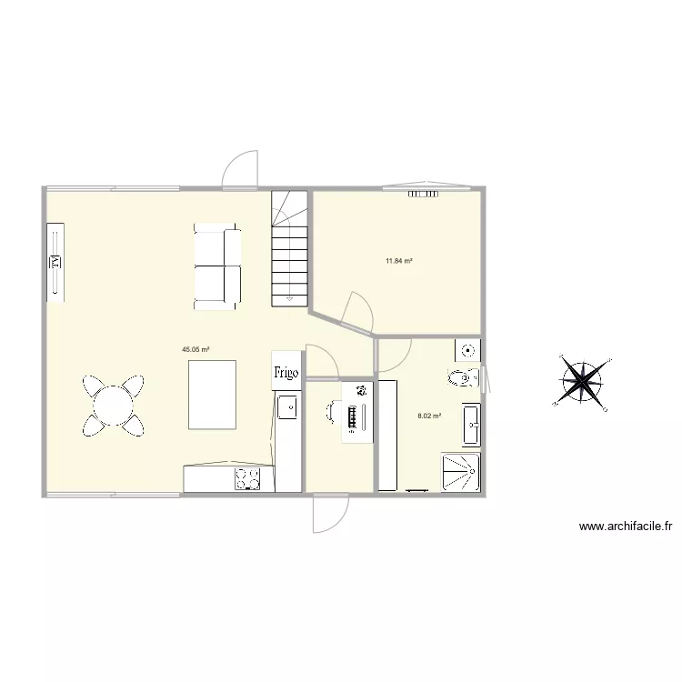 los masos 60 m2. Plan de los masos 60 m2. Plan de