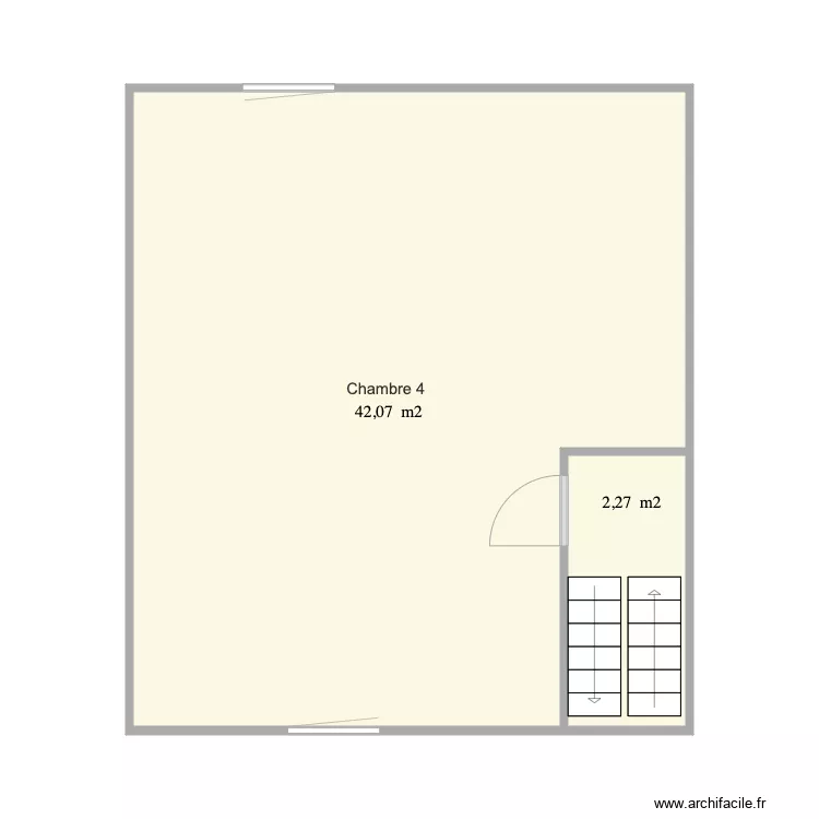 2&egrave;me &eacute;tage. Plan de 