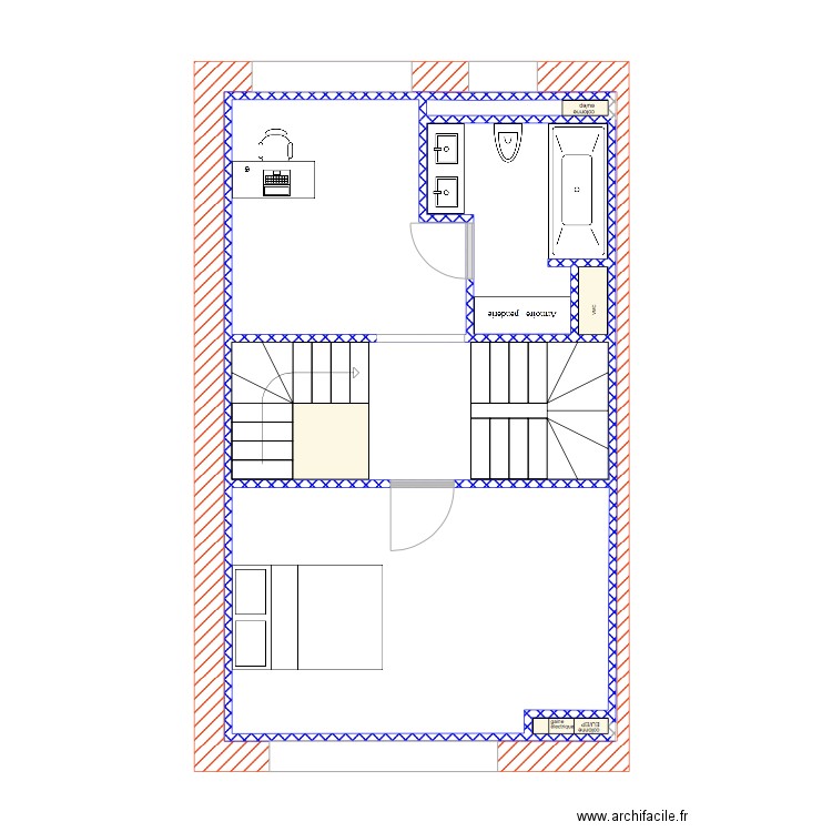 maison étage 1. Plan de 0 pièce et 0 m2