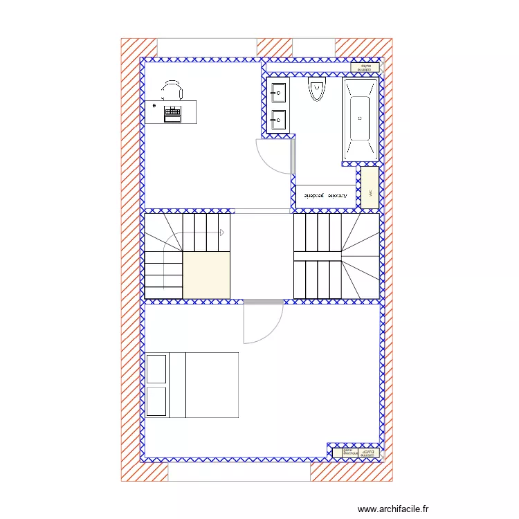 maison étage 1. Plan de maison étage 1. Plan de
