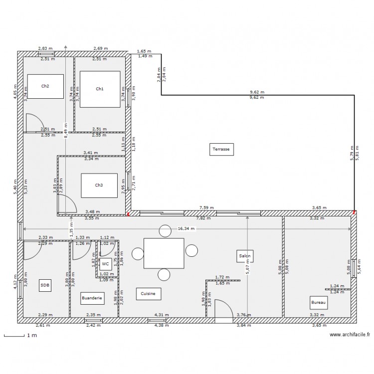 Maison. Plan de 0 pièce et 0 m2