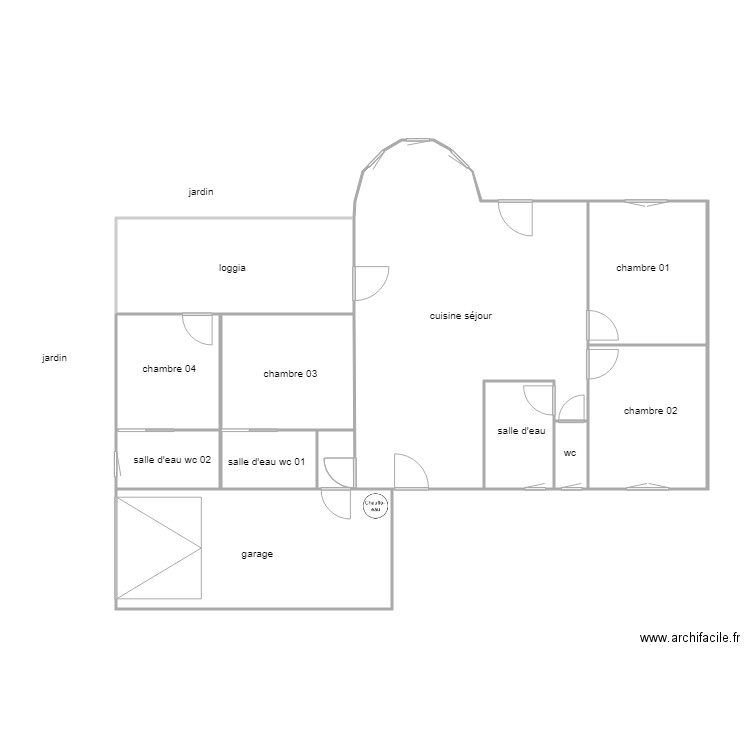 provveli am. Plan de 0 pièce et 0 m2