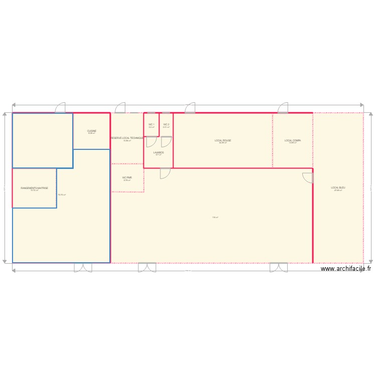 Local Feignies REVU. Plan de 0 pièce et 0 m2