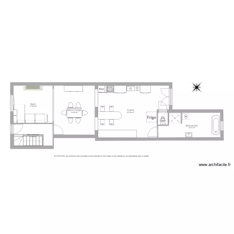 BI 1638 RDC . Plan de 