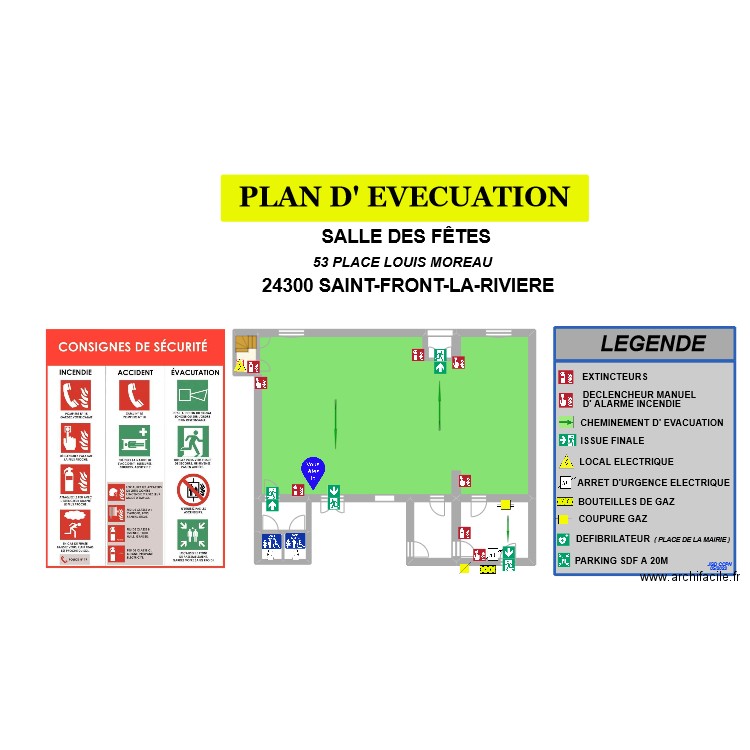 ST FRONT RIVIERE. Plan de 11 pièces et 464 m2