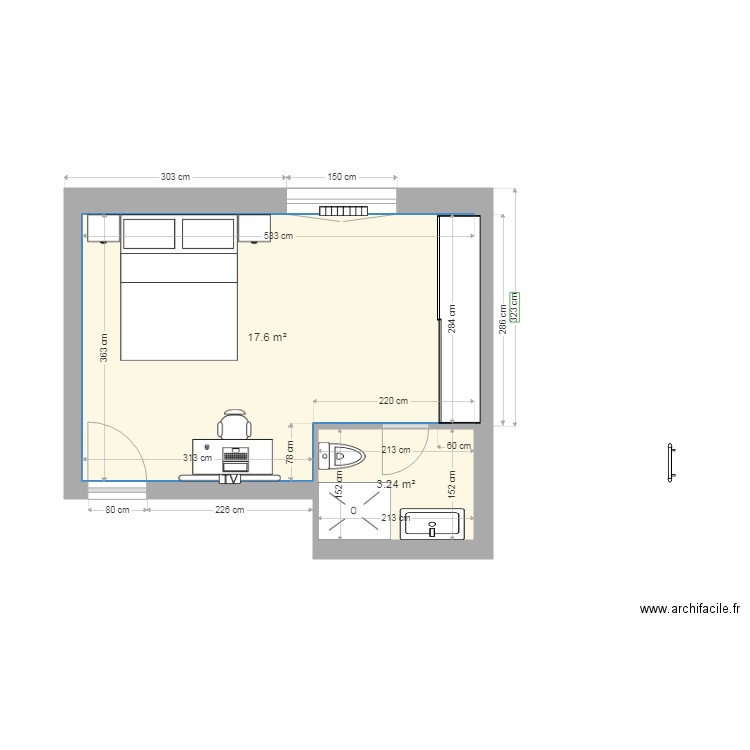 CH ETAGE 2. Plan de 0 pièce et 0 m2