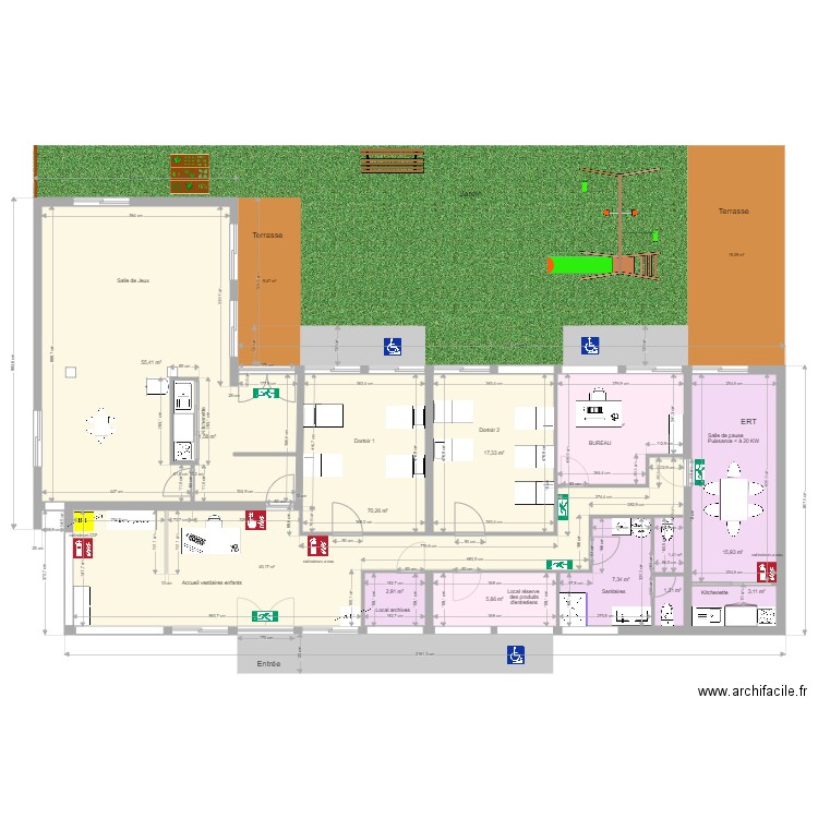 crèche aubière 2. Plan de 0 pièce et 0 m2