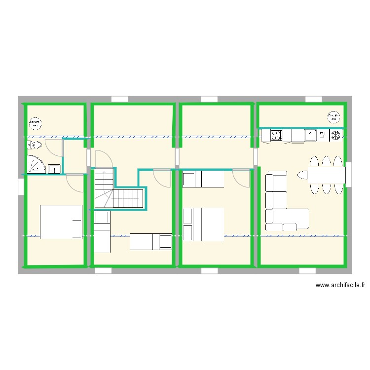 Combles Projet Option 2 . Plan de 0 pièce et 0 m2