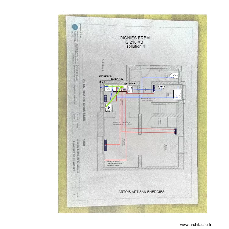 ERBM  G 316 XB 3 t 4 AAE bis. Plan de 