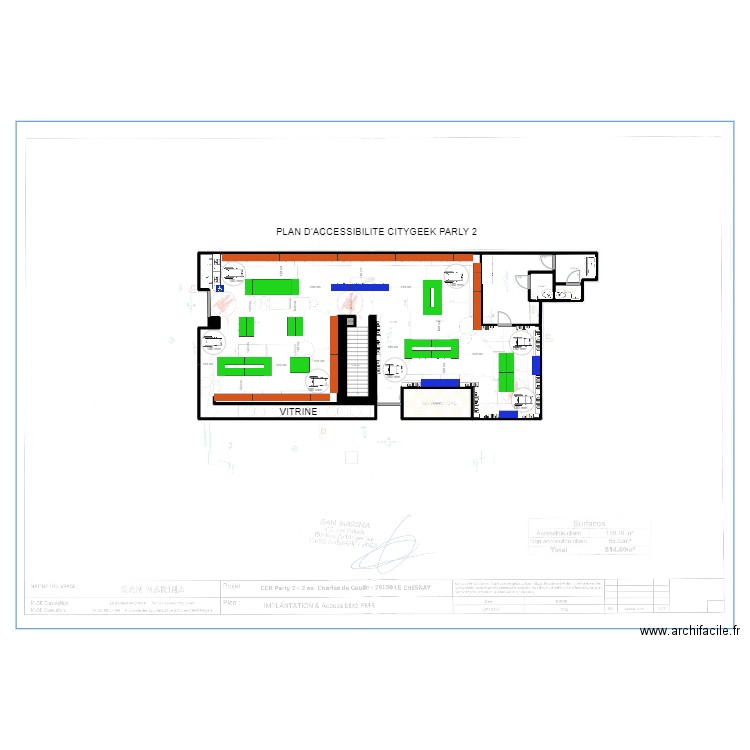 ACCESSIBILITE CITYGEEK PARLY. Plan de 0 pièce et 0 m2