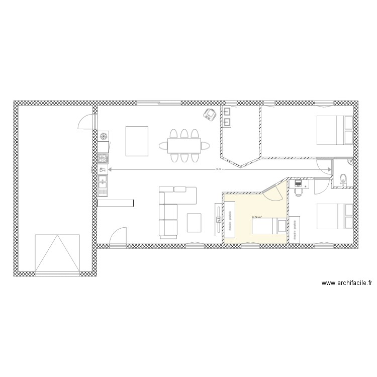 Maison 1. Plan de 0 pièce et 0 m2